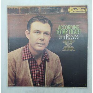 Jim Reeves – According To My Heart LP Mono RCA Camden CAL-583 Canadian Press